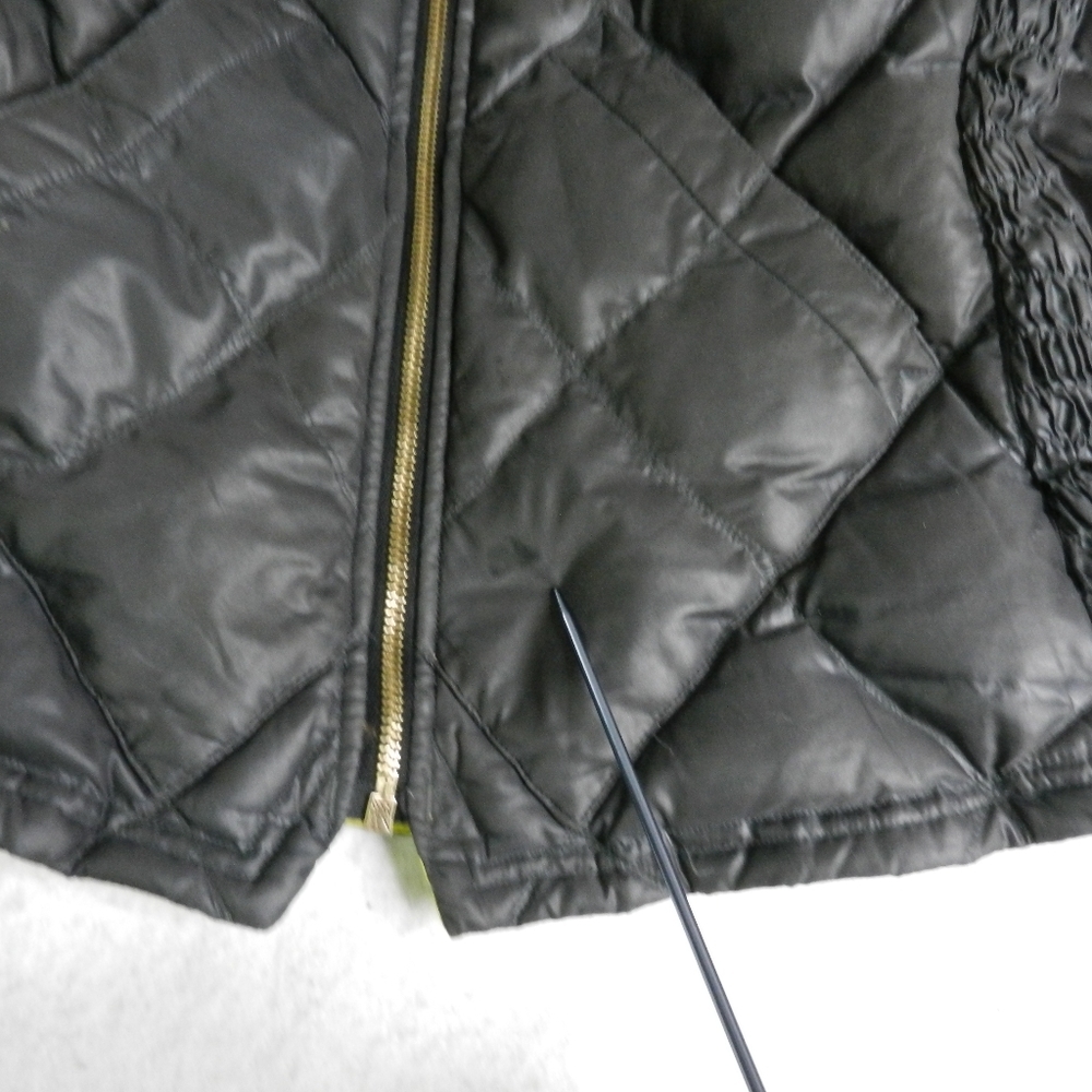 Eddie Bauer Jacket Coat Womens Goose Down Diamond Quilted Skyliner Gray Medium - Picture 4 of 16